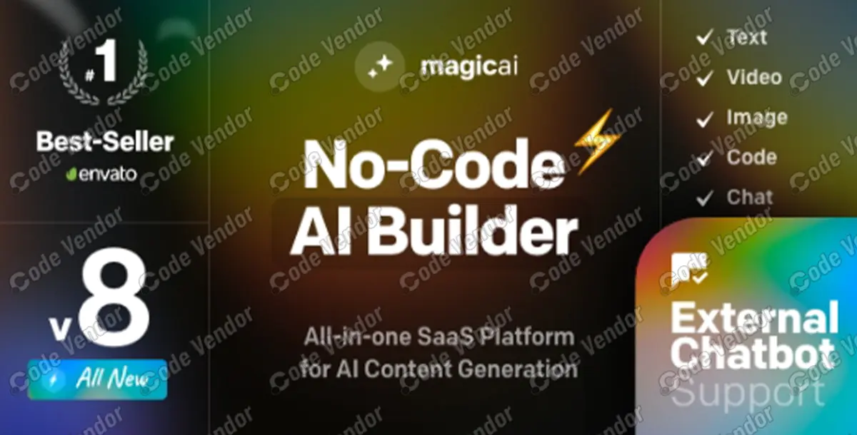 MagicAI - OpenAI Content, Text, Image, Chat, Code Generator as SaaS v8.2 NULLED