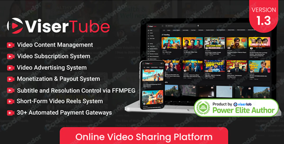 ViserTube - Online Video Sharing Platform v1.3 NULLED