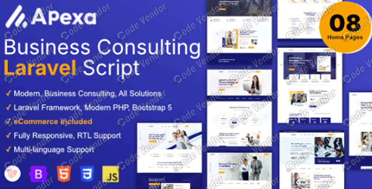 Apexa - Multi-Purpose Business Consulting Laravel Script v1.3.2