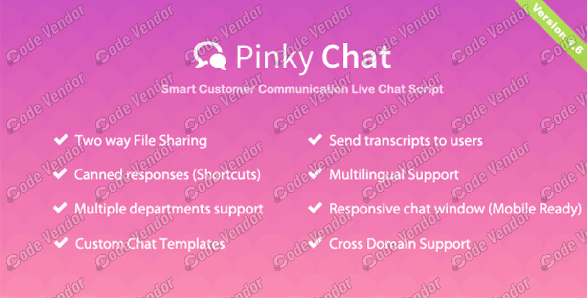 Pinky Chat - PHP Live Chat Script 1.6