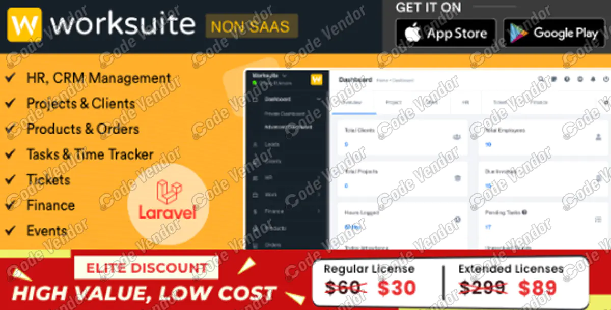 WORKSUITE - HR, CRM and Project Management v5.5.02