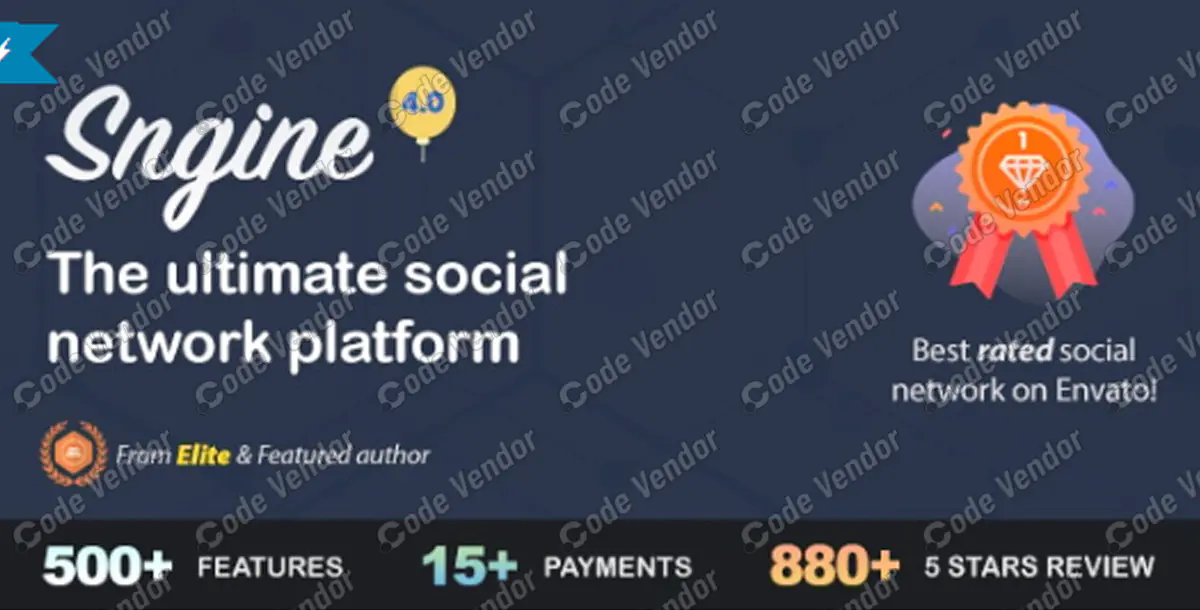 Sngine - The Ultimate PHP Social Network Platform v4.0 NULLED