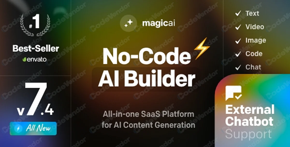 MagicAI - OpenAI Content, Text, Image, Chat, Code Generator as SaaS v7.4.2 NULLED