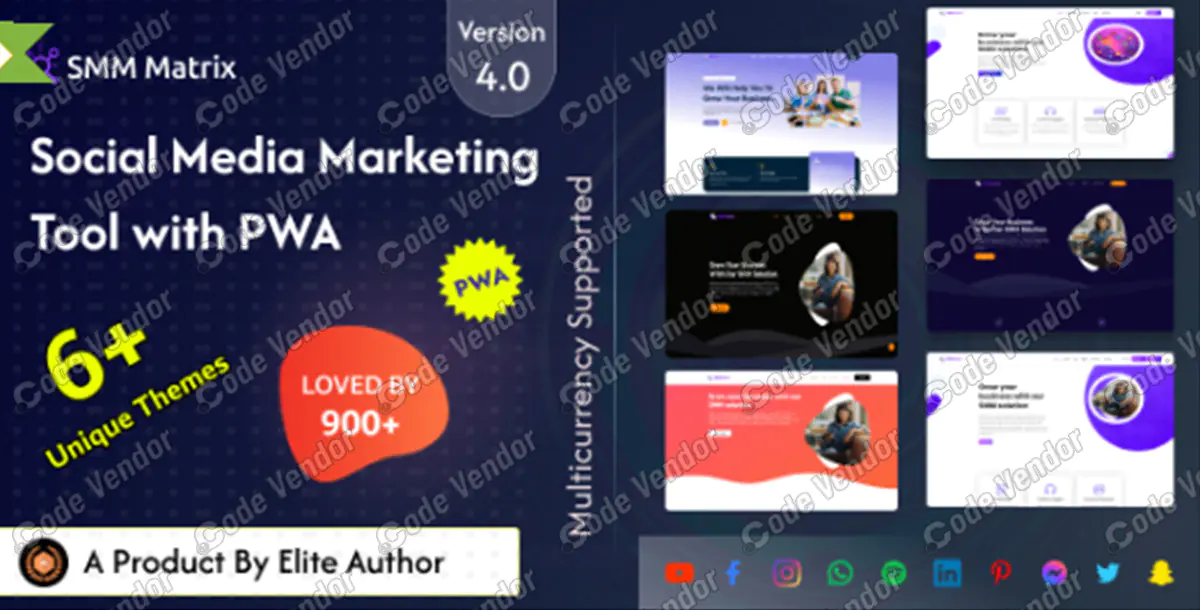 SMM Matrix - Social Media Marketing Panel with PWA v4.2 NULLED