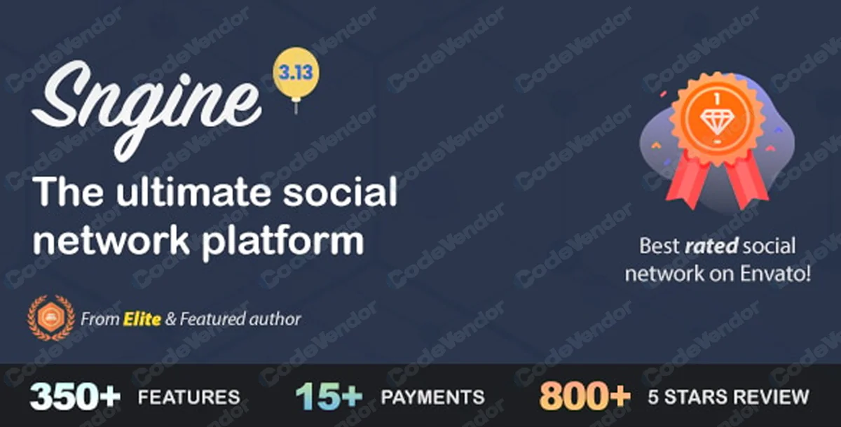 Sngine - The Ultimate PHP Social Network Platform v3.13 Patch 3 NULLED