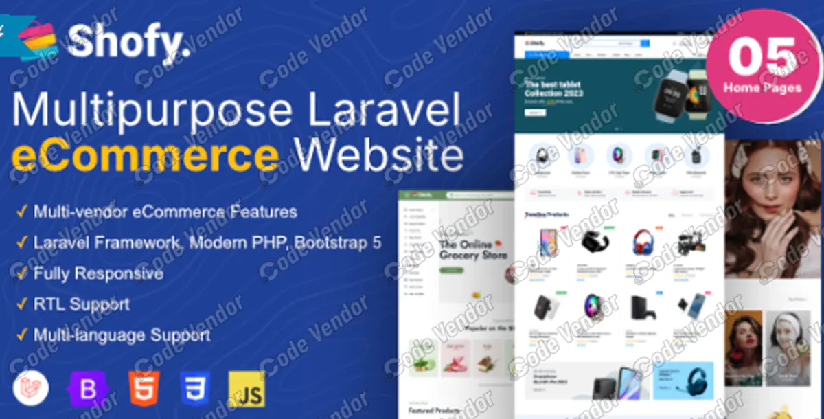 Shofy - eCommerce & Multivendor Marketplace Laravel Platform v1.3.4