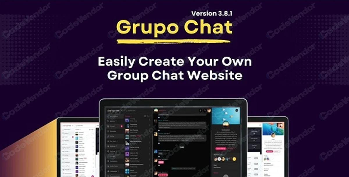 Grupo Chat - Chat Room & Private Chat PHP Script
