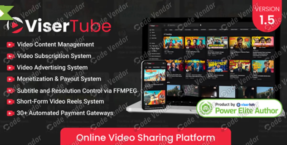 ViserTube - Online Video Sharing Platform v1.5 NULLED