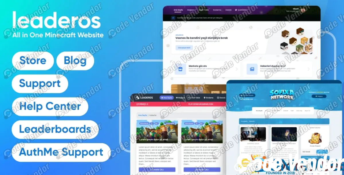LeaderOS - Minecraft Website Software