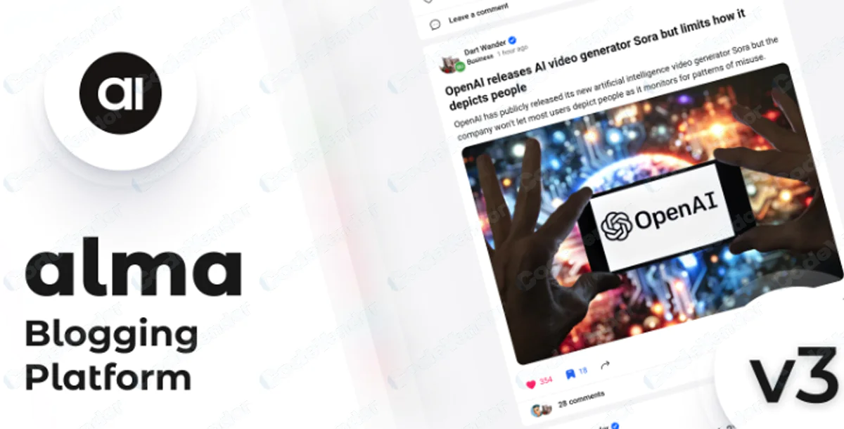 Alma - Blogging Platform v3.0 NULLED