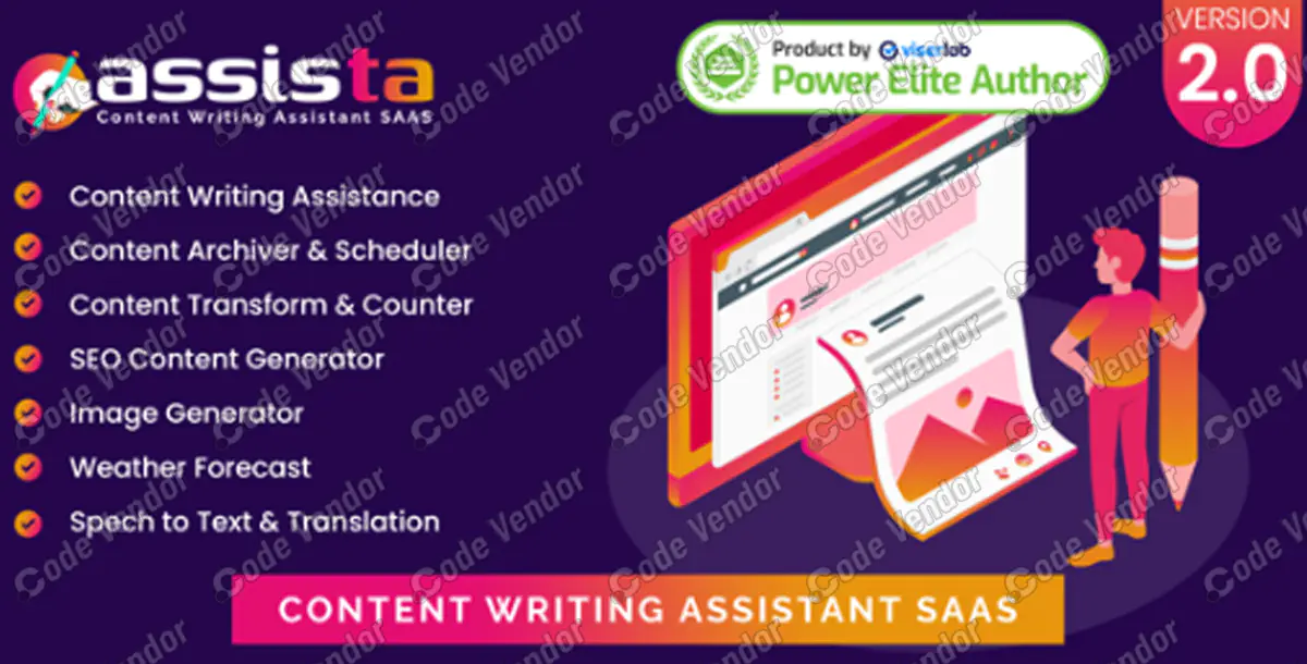 Assista - Content Writing Assistant as SAAS v2.0 NULLED