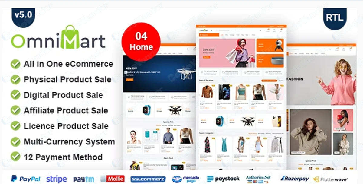 OmniMart - eCommerce CMS | Laravel eCommerce script 5.0