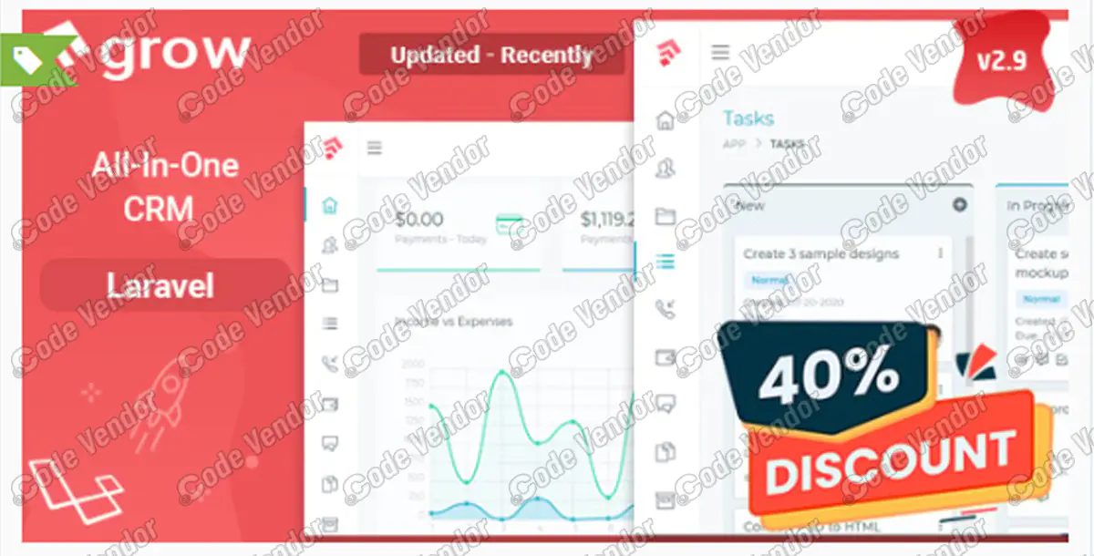 Grow CRM - Laravel Project Management v2.9